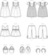 Simplicity Children's Top, Pants, Purse, Headband, and Dress Sewing Pattern Kit, Code S9559, Sizes 3-4-5-6-7-8, Multicolor...