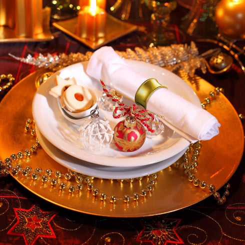 8 Pcs Gold Napkin Rings Set Metal Napkin Holder Rings Holiday Rhinestone Delicate Buckle for Easter Wedding Dinner Party Receptions Family Gatheri...