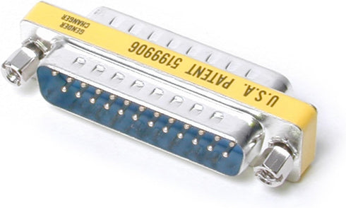 StarTech.com DB25 Slimline Gender Changer M/M - Serial / parallel gender changer - DB-25 (M) to DB-25 (M) - GC25SM...