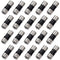 Taiss 20PCS RG6 Compression connectors,F Type Coaxial Cable Compression connectors (Black)...