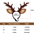 KUDES Dog Cat Christmas Reindeer Antlers Headband Classic Adjustable Elk Hat Headwear Pet Deer Cospaly Costumes Accessories (L(for Medium Big Dogs...