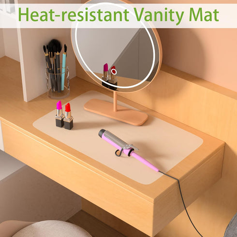 Clear Silicone Mat for Kitchen Counter, 10.24”x 14.2”(1MM) Non-slip Countertop Protector Liner, Small Non-Stick Baking Mat, Heat Resistant Placema...