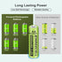 Rechargeable AA Batteries, Ni-MH Double A Solar Batteries High Capacity 1.2V Pre-Charged for Outdoor Solar Lights, String Lights, Pathway Lights (...