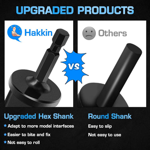 Hakkin 7PCS HVAC Repairing Set, Air Conditioner Copper Tube Expander with 5 in 1 Swaging Tool Drill Bit, Hex Shank Manual Pipe Swage Expander, Fla...