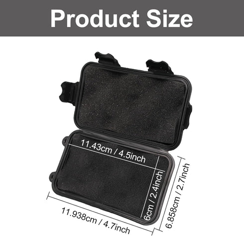 3 Pcs Black Magnetic Key Holder Under Car Waterproof Magnetic Key Hider Outdoor Key Hider Magnetic Key Box Hidden Key Holder for Storage Key Indoo...
