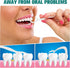 Portable Dental Floss Case Automatic Dental Floss Pick Organizer Case Travel Flosser Dispenser Storage Case Refillable Holder Boxes with 10 Floss ...