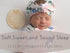 Baby Receiving Blanket Swaddle Blanket Infant Wrap with Matching Headband Beanie and Name Card (Pink and Purple)...