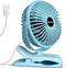 BESKAR Clip on Fan, Portable Small Desk Fans with Strong Airflow, 3 Speeds with Personal Fans Sturdy Clamp, Quiet Desk Fan & Clip Fan with USB Cor...