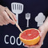 HOMQUEN Rose Gold Grapefruit Spoons 3 Pieces Set, 2 Stainless Steel Grapefruit Spoon and 1 Grapefruit Knife with Titanium Plating, Grapefruit Uten...