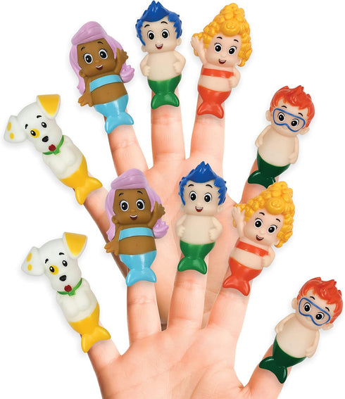 Nickelodeon Bubble Guppies 10 Piece Finger Puppet Set - Party Favors, Educational, Bath Toys, Floating Pool Toys, Beach Toys, Finger Toys, Playtim...