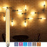 Leools T300 Led Long Bulbs,12W Dimmable Tubular Bulb,100 Watt Equivalent,E26 Edison Style Vintage LED Filament Light Bulb,Amber Glass,2700K Warm W...