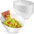 6oz White Plastic Serving Bowls (8 Pack) Small Disposable Snack Bowl Candy Dishes, Buffet Containers for Chips, Popcorn, Snacks, Mints, Salad Bar,...