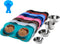 Hubulk Pet Dog Bowls 2 Stainless Steel Dog Bowl with No Spill Non-Skid Silicone Mat + Pet Food Scoop Water and Food Feeder Bowls for Feeding Small...