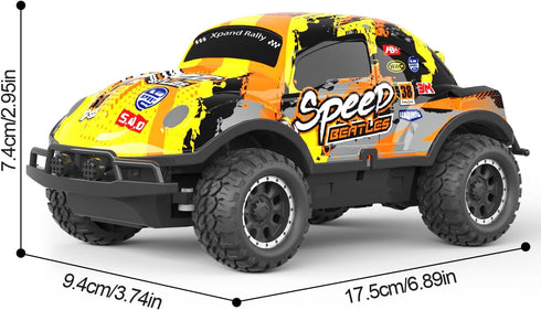 Remote Control Car, 1/24 Scale Light Up Racing Car Toys, RC Car for Kids with Cool Led Lights, Hobby RC Cars Toys Birthday Gifts for 3 4 5 6 7 8 Y...