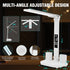 LED Desk Lamp Light with 2 Pen Holders, Time, Date, Temperature Display, Dimmable, 3 Color Modes, Touch Control, Foldable,Eye-Caring Table Lamp fo...