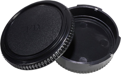 Rear Lens Cap & Body Cap Set Compatible with Canon FD lens fit FL original FD & FD lenses w/Canon F-1 FTb FTbn EF TLb F-1n,AE-1 AT-1 A-1 AV-1 New ...