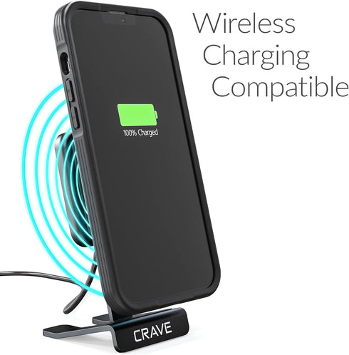 Crave Slim Guard for iPhone 13 Pro Max, Shockproof Case for Apple iPhone 13 Pro Max (6.7") - Black...