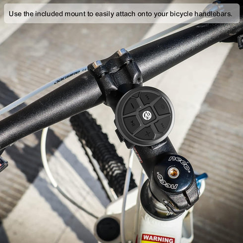 Recoil Waterproof Bluetooth Media Button Steering Wheel Remote Control for Car Bike Motorbike Boat Powersports Compatible iPhone 15 Pro/15 Samsung...