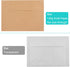 70 Packs A2 Invitation Envelopes, Brown Kraft Envelopes, Envelopes for 4.5x5.5 Cards, Envelopes for Invitations, Envelopes Self Seal for Photos RS...