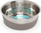 Messy Mutts Stainless Steel Heavy Gauge Bowl with Non-Slip Removable Silicone Base | Durable Indoor/Outdoor Dog Bowl | Warm Grey | Medium, 2.5 Cup...