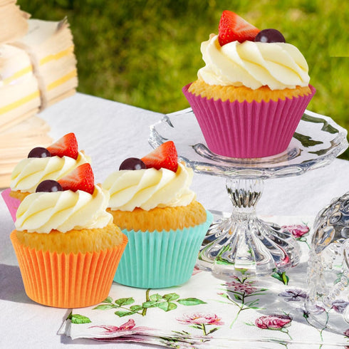 Caperci Rainbow Mini Cupcake Liners Colorful Muffin Baking Cups 350-Count, Odorless, Upgraded & Food Grade Grease-Proof Paper...