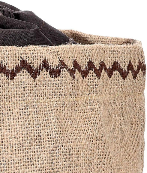 Natural Elements Potato Bag with Blackout Lining, Potato Storage Bag, Hessian, 24 x 24 cm, Brown...