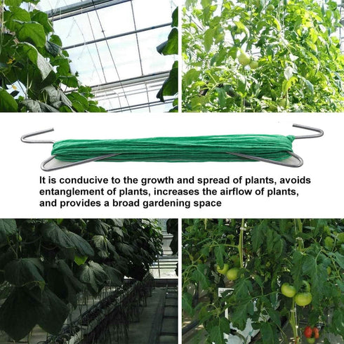 10 Pcs Tomato Support Hooks with 20 Plant fixing clips Plant Climbing Hooks Garden Hooks for Garden Flower Vegetable, Iron Plant Vine Tie Support ...