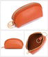 Earphone Case Airpods 1st 2nd Generation Cover Earbuds Cable Organizer Key Lipstick Pocket Money Charger Gadget Storage Small Bag Orange PU with Z...