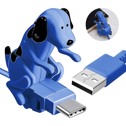 Funny Dog Fast Charger Cable - Dog Charging Cable,Portable Stray Dog Charging Cable,Dog Toy Smartphone USB Cable Charger,for iPhone Type-C Various...