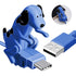 Funny Dog Fast Charger Cable - Dog Charging Cable,Portable Stray Dog Charging Cable,Dog Toy Smartphone USB Cable Charger,for iPhone Type-C Various...
