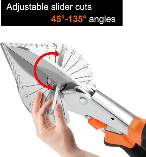 Angle Mitre Shear Cutter - Multifunctional Tool for Angular Cutting of Plastic, PVC, and Molding Trim...