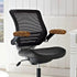Brown Leopard Print 1 Pair Durable Office Chair Armrest Covers, Stain Resistant Nonslip Fabric Protect Cover for Computer Gaming Desk Rotating Cha...