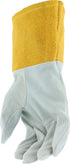 IRONCAT 6130 Deerskin TIG Welder – Pearl/Gold, X-Large, Split Leather, Straight Thumb, Kevlar Construction...