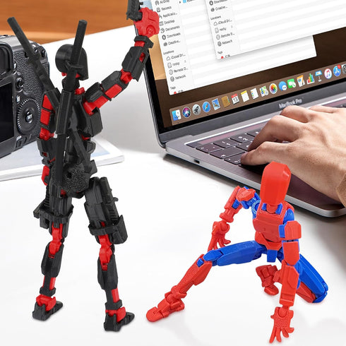 Titan 13 Action Figure,Lucky Robo 13 Action Figure T13 Action Figure 3D Printed Multi-Jointed Movable, Nova T 13 Action Figure Dummy 13 Action Fig...