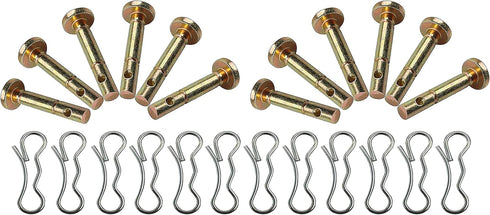 12 pcs 738-04124A and 714-04040 Shear Pins and Cotter Pins for Cub Cadet MTD Troy Bilt Snowblowers...