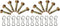 12 pcs 738-04124A and 714-04040 Shear Pins and Cotter Pins for Cub Cadet MTD Troy Bilt Snowblowers...