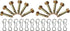 12 pcs 738-04124A and 714-04040 Shear Pins and Cotter Pins for Cub Cadet MTD Troy Bilt Snowblowers...