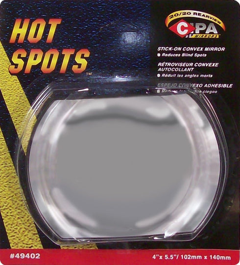 CIPA 49402 Oblong 4†X 5.5†Stick-On Convex HotSpot Mirror...