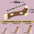 Dog Bones Chew Toys for Aggressive Chewers, 2 Pack Real Beef Flavor,Indestructible Dog Teething Chew Toys for Large/Medium/Small Puppies Breed,Tou...