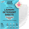 Zero Trace All Natural Laundry Detergent Sheets - Fragrance Free, Eco Friendly, 72 Count...