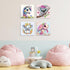 MISCER 4 Pack Animals Paint by Numbers for Kids Adults, Cartoon Paint by Number Kits for Kids, DIY Animals Oil Painting Suitable for Home Decorati...