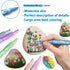 Acrylic Paint Marker Pens, 18 Colors Premium Waterproof Permanent Paint Art Marker Pen Set for Halloween Painting Pumpkins, Christmas Gifts, Rock ...