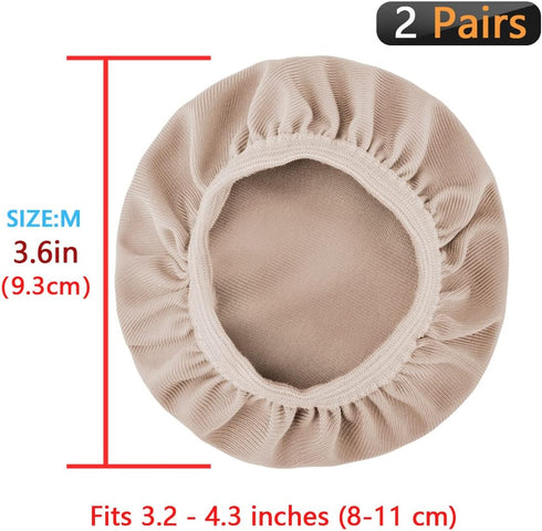 Geekria 2 Pairs Flex Fabric Headphone Covers - Product Safety Certified - Washable & Stretchable Sanitary Protectors for Over-Ear Headsets, Sweat ...
