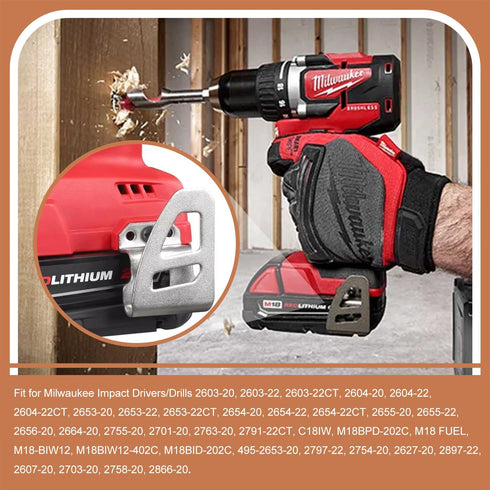 6 Pack 42-70-2653 M18 Fuel Belt Clip/Hook for Milwaukee Work Tool 2604-20, 2604-22, 2604-22CT, 2797-22...