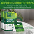 10 Pack Pantry Moth Traps - Glue Traps with Pheromone - Effective & Non-Toxic for Closet, Pantry & Kitchen - Moth Traps for Meal Moth Killer, Stic...