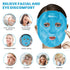 Cold Face Eye Mask Ice Pack Reduce Face Puff,Dark Circles,Gel Hot Cold Compress,Face SPA for Woman Sleeping, Pressure, Headaches, Skin Care? Blue...