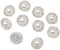Honbay 10PCS 16mm/0.63inch Round Rhinestone Faux Pearl Buttons Embellishments - Sew on (White)...