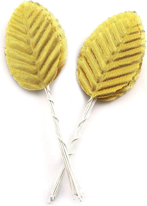 IVYRISE Silk Leaf 200PCS Golden Artificial Leaves for DIY Wedding Party Decor Corsage Boutonniere Accessory, Artificial Silk Flower Decoration...