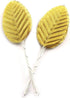 IVYRISE Silk Leaf 200PCS Golden Artificial Leaves for DIY Wedding Party Decor Corsage Boutonniere Accessory, Artificial Silk Flower Decoration...