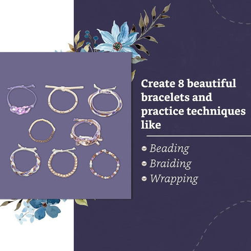 Craft Crush Bracelet Making Kit (Lilac) - Friendship Bracelet Maker Set - DIY Craft & Jewelry Making Kit for Kids, Teens, Tweens & Adults - Makes ...
